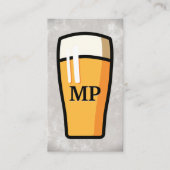 Carte de visite du logo pinte de bière (Devant)