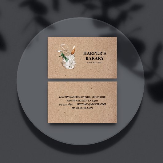 Carte de visite du logo professionnel Kraft Fresh 