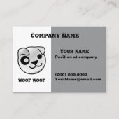 Carte de visite du logo Puppy linux (Devant)