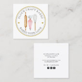 Carte de visite du logo rose Baker (Devant / Derrière)