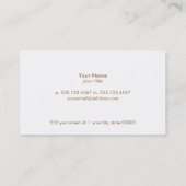 Carte de visite du logo Santé et Fitness (Dos)