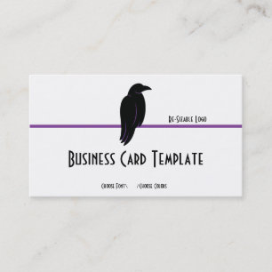 Carte de visite du logo Silhouette Black Bird Rave