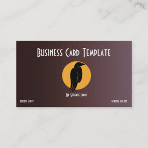 Carte de visite du logo Silhouette Black Bird Rave