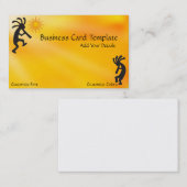 Carte de visite du logo Sun Two Kokopelli (Devant / Derrière)