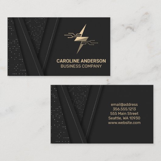 Carte de visite du logo Tech de la torche (Devant / Derrière)