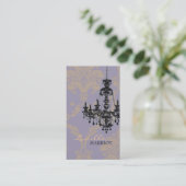 Carte de visite du lustre 2 de damassé (pourpre) (Debout devant)
