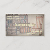 Carte de visite du magasin de meubles anciens (Devant)