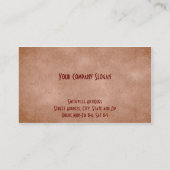 Carte de visite du magasin de meubles anciens (Dos)