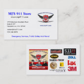 Carte de visite du magasin de MJ 911 (Devant / Derrière)