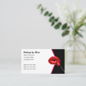 Carte de visite du maquillage de beauté tendance (Debout devant)