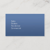 Carte de visite du marché de Chambre (Dos)