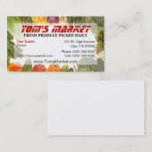 Carte de visite du marché de producteurs (Devant / Derrière)