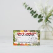 Carte de visite du marché de producteurs (Debout devant)