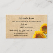 Carte de visite du marché des producteurs de poule (Dos)