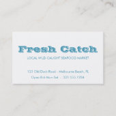 Carte de visite du marché du poisson - Crabe rouge (Devant)