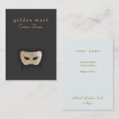 Carte de visite du Masque du Théâtre (Devant / Derrière)