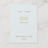 Carte de visite du Masque du Théâtre (Dos)