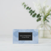 Carte de visite du massothérapeute de l'aquarelle  (Debout devant)