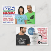 Carte de visite du matériel de transplantation KNS (Devant / Derrière)