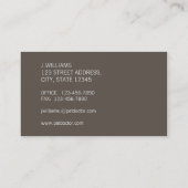 Carte de visite du médecin de chien de Groupon (Dos)