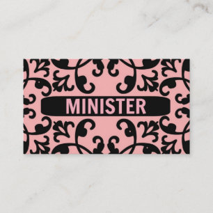 Carte de visite du ministre Peach Damask