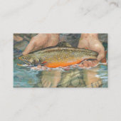 Carte de visite du modèle de la truite brook (Devant)