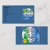 Carte de visite du Mois de la Terre (Devant / Derrière)