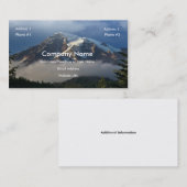 Carte de visite du mont Rainier (Devant / Derrière)