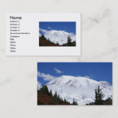 Carte de visite du mont Rainier (Devant / Derrière)