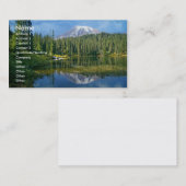 Carte de visite du mont Rainier (Devant / Derrière)