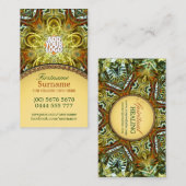 Carte de visite du Nouvel Âge Étoile des Lumières (Devant / Derrière)