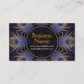 Carte de visite du nouvel âge Peacock Web Tarot (Dos)