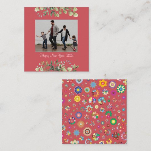 Carte de visite du Nouvel An (Devant / Derrière)