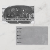 Carte de visite du Panneau de configuration de l'a (Devant / Derrière)