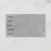 Carte de visite du Panneau de configuration de l'a (Dos)