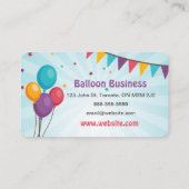Carte de visite du parti Balloon (Dos)