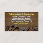 Carte de visite du paysage et de la construction (Devant)