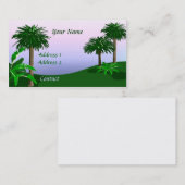 Carte de visite du paysage tropical (Devant / Derrière)