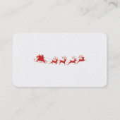 Carte de visite du père noël (Dos)