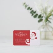 Carte de visite du père noël (Debout devant)