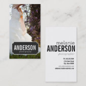 Carte de visite du photographe | (Devant / Derrière)