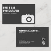 Carte de visite du photographe (Devant / Derrière)