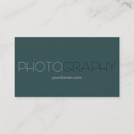 Carte de visite du photographe à la mode gris ardo (Devant)