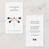 Carte de visite du photographe de la nature de la (Devant / Derrière)