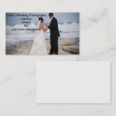 CARTE DE VISITE DU PHOTOGRAPHE mariage (Devant / Derrière)