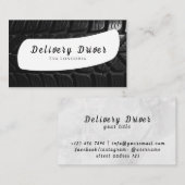 Carte de visite du pilote de livraison (Devant / Derrière)