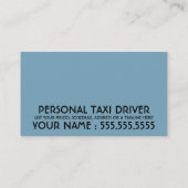 Carte de visite du PILOTE rétro (Dos)