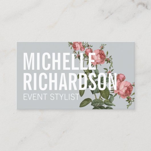 Carte de visite du planificateur d'événements Bold (Devant)