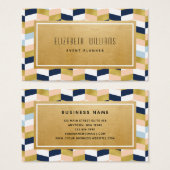 Carte de visite du planificateur d'événements géom (Devant & derrière)