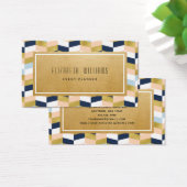 Carte de visite du planificateur d'événements géom (Bureau)